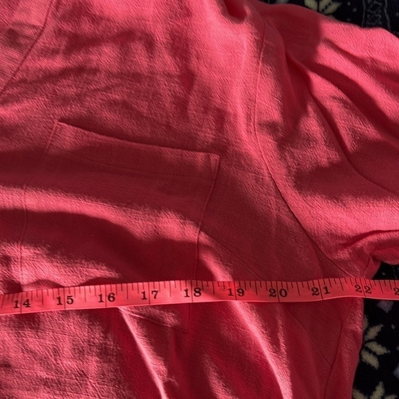NWOT Zenana Pink Linen And Rayon Blouse Size XL - Picture 9 of 10